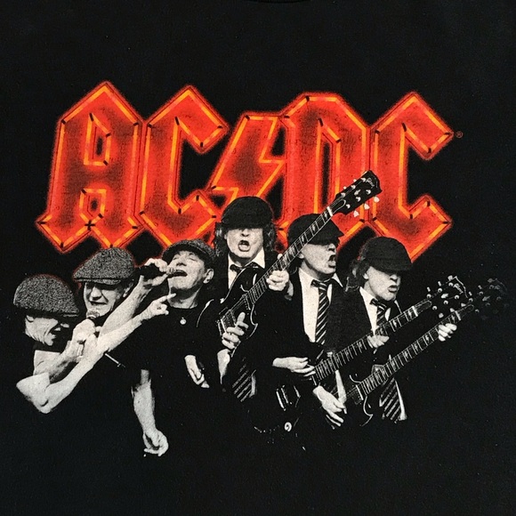 AC/DC Australian Rock Band Tee Mens Rock N’ Roll Lead Singer Brian Johnson Shirt - Picture 2 of 7